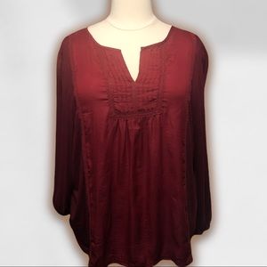 SUZANNE BETRO - 4x - Burgundy tunic